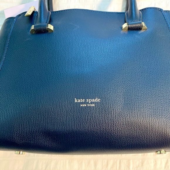 Kate Spade Sydney Small Double-Zip Blazer Blue Satchel Bag - Picture 3 of 16